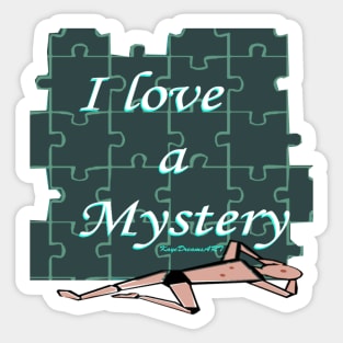 I love a Mystery Green Puzzle Sticker